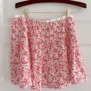 Forever 21 Floral Mini Skirt Red Pink Size L